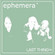 Cover: Ephemera - Last Thing EP (2001)